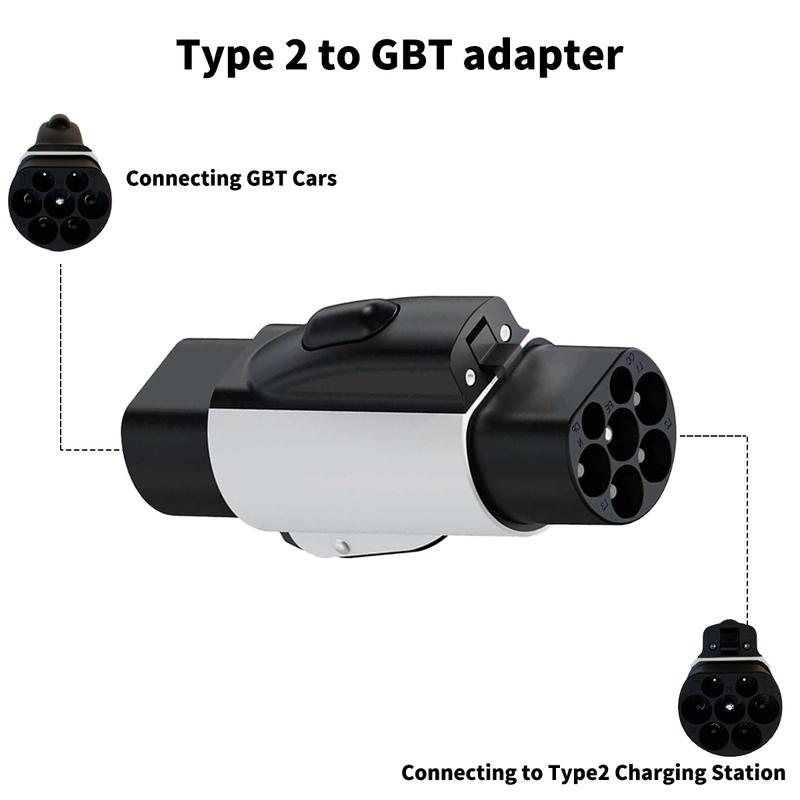 NTO Type2 to GBT Adapter 7.2kW/22kW Compatible with Type 2 Charger for Electric Cars with Chinese GB/T Charging Socket
