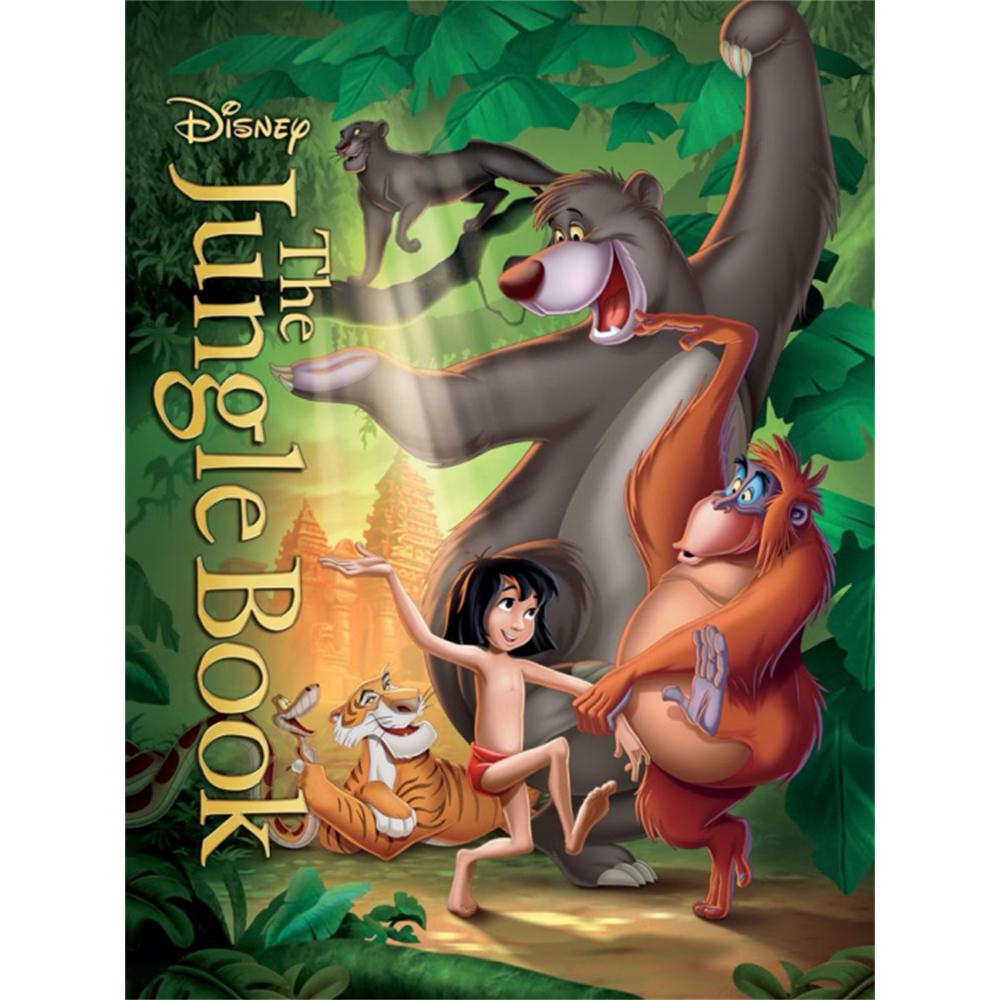 

Disney 5D DIY Diamond Painting The Jungle Book Adventure Cartoon Full Diamond Mosaic Diamond Painting Art Wall Decoration Set Round 20x30cm