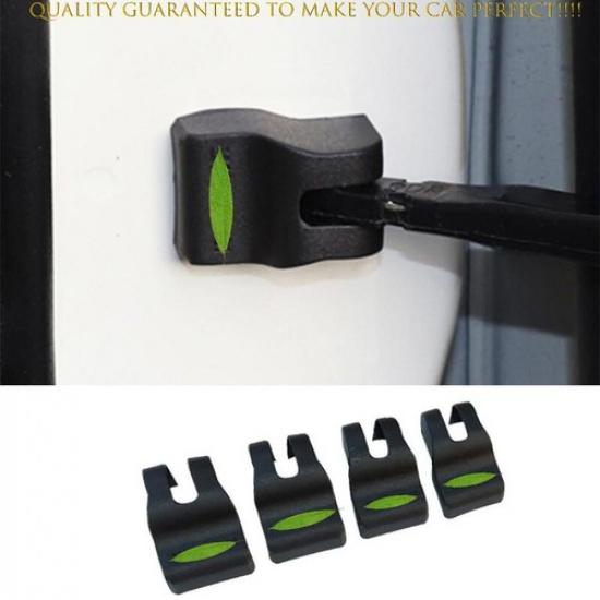 Матовая Черная Внутренняя Накладка-Заглушка Дверного Стопора Для Mitsubishi Pajero Montero 06-19 4 шт.