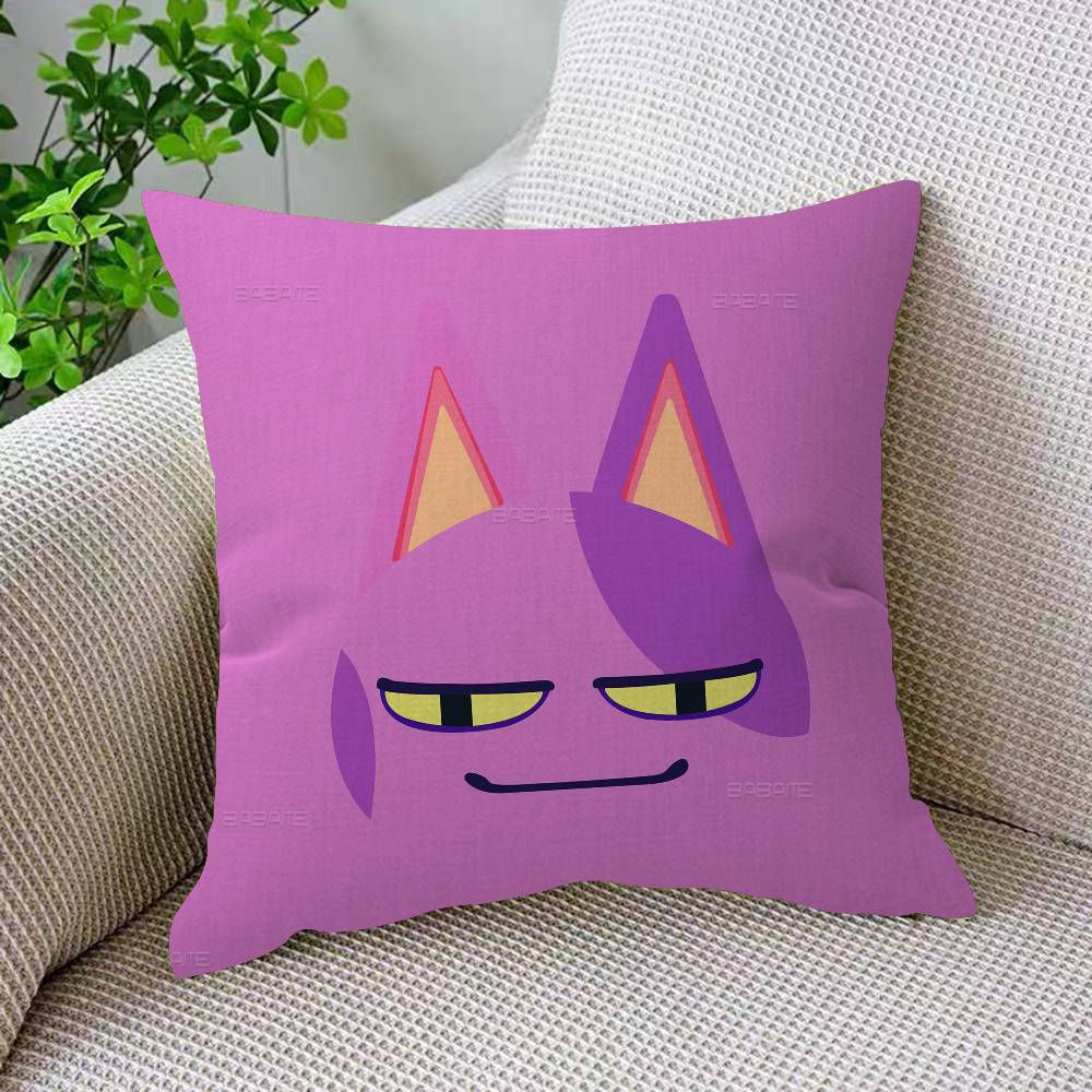 Life Simulation Game A-Animal C-Crossing Cushion Cover Car Throw Pillow Case For Sofa Car Christmas Gift 40x40cm 45x45cm
