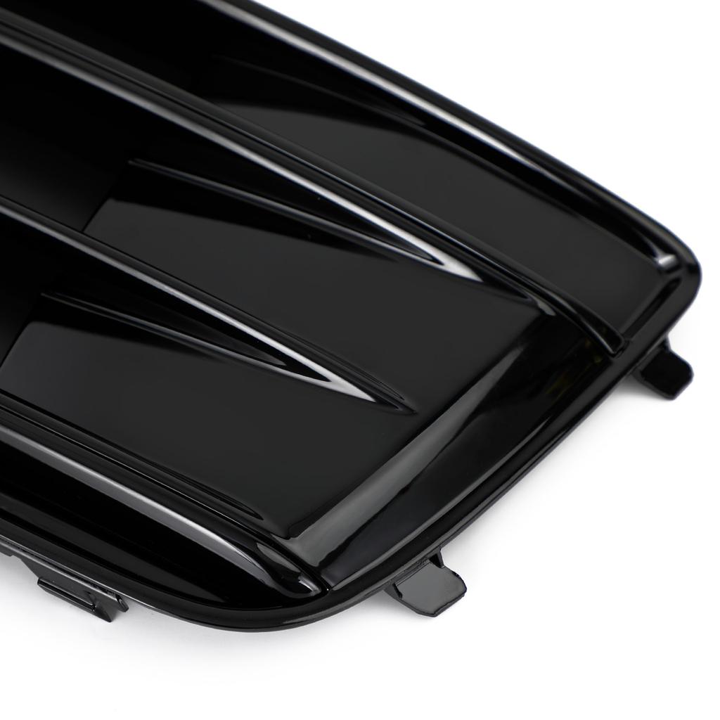 2PCS Front Bumper Cover Grille Bezel Insert 80A807679D 80A807679DRU6 fit for Q5 2018-2022 Gloss Black