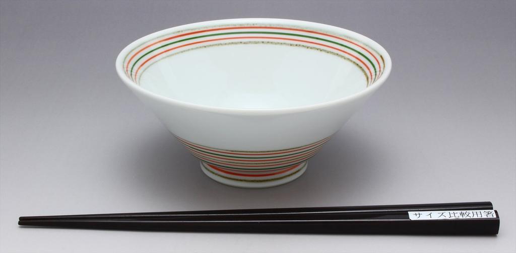 Hasami red rice bowl ware, Sen'emon kiln, Koma-suji pattern,