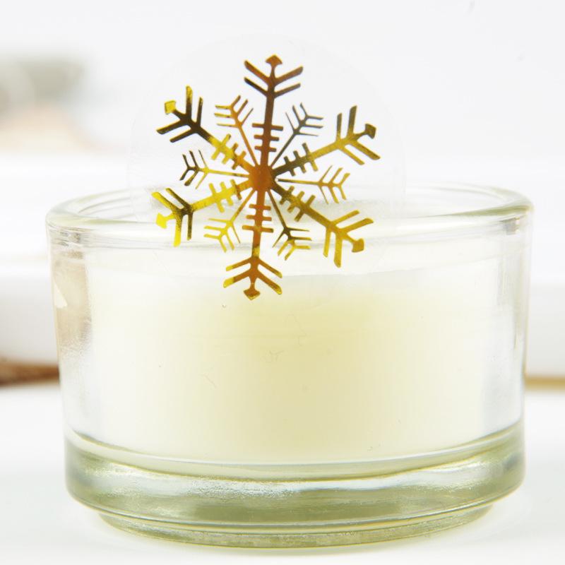 

Набор золотых наклеек-снежинок для Рождества - 10 прозрачных DIY украшений для выпечки No