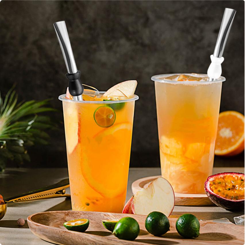 Hot Sale Reusable Straw Spoon Stainless Steel 304 Tea Filter Yerba Mate Bombilla Coffee Spoons Milk Drinking Kitchen Tools