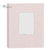 Linen Photo Album Fabric with 208 Pockets Slip-in Picture Albums Cover Memory Family Storage Book Front Window for Anniversary Vacation Wedding