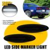 2X LED Side Light Rear Fender White Fit 1997-2003 2004 Chevrolet Corvette C5 EOA