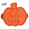 Family Baking Activities Halloween Mini Pie Mold Cat/Pumpkin/Ghost Shape Reusable Embossed Plastic Dough Stamps Hand Mold for Home Kitchen