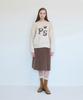 Pisis String Belted Corduroy Skirt_Brown