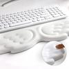 Keyboard Mouse Wrist Rest Angel Wing Memory Foam Mouse Pad Set Wrist Support Ergonomic Non-Slip for Computer Laptop Easy Typing