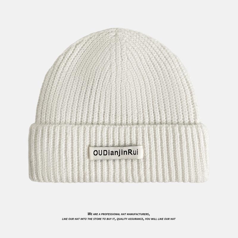 Thick Knitted Hat with Big Head Circumference and Small Face Small Woolen Hat To Prevent Cold and Keep Warm Ear Protecting Head Covering Cold Hat