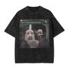 Vintage Washed Tshirt John Pork Holding Niche Ai Baby Funny Halloween Motion Meme Cotton Tshirts Trending Tshirt For Man