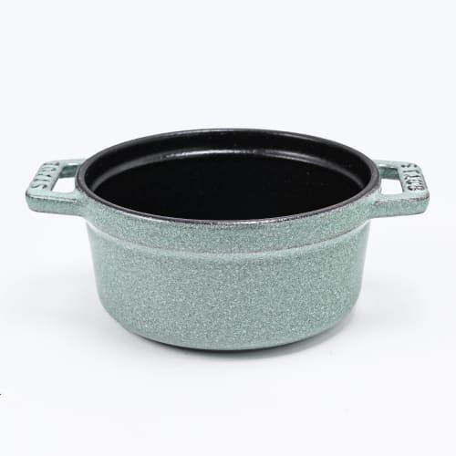 Staub Pico Cocotte Round, 10cm, Mini Cast Iron Enamel Pot, 0.25L, Sage Green, 11010115 (Product Code: 40508-702-0)