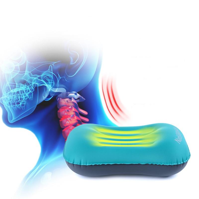 Naturehike Letter Print Travel Inflatable Pillow For Long Flights And Outdoor Use