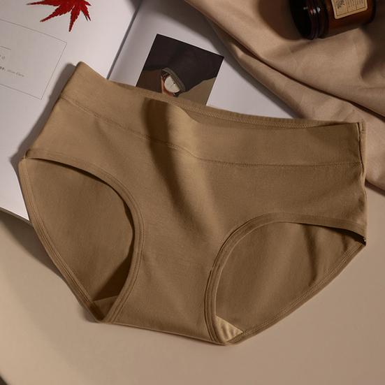 Majtki damskie Średni stan Jednolity kolor Bawełna Podniesione pośladki Dobra oddychalność Elastyczne Szybkoschnące Sportowe codzienne majtki Majtki damskie