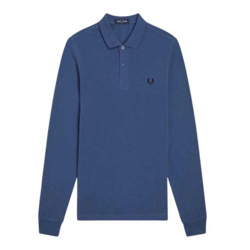 Fred Perry Unisex Adult Plain Long-Sleeved Polo Shirt