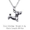Vintage Animal Pendant Necklace Cat Animal Charm Necklaces Forest Ocean Western Jewelry Gift For Making DIY