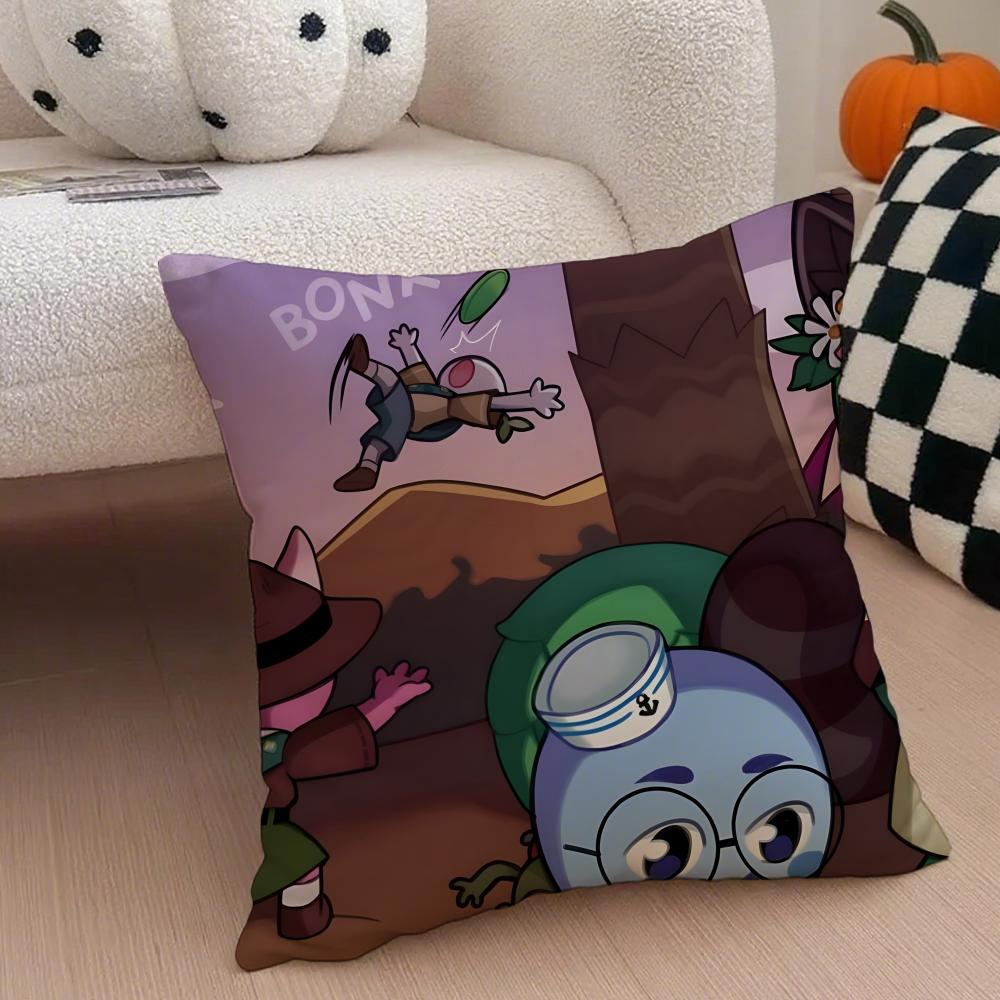 P-Peak Cushion Cover Linen Pillow Case Soft Breathable Protective Couch Room Decoration