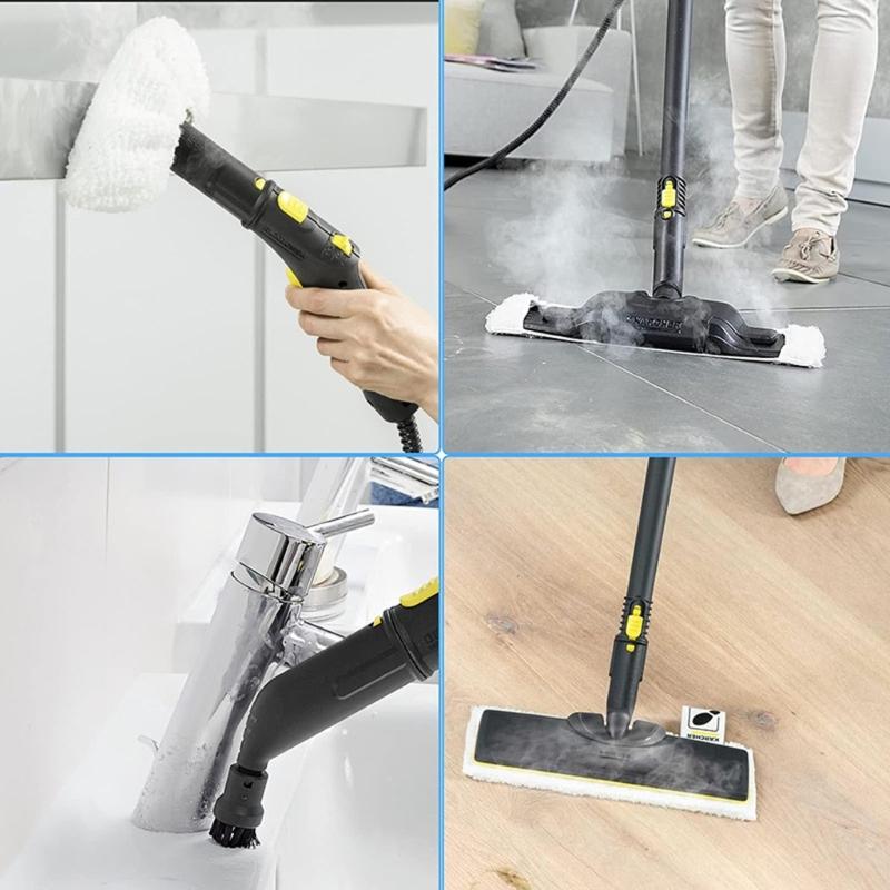 Set of 14 Microfibre Floor Cloth Cover Colour Round Brush Effective Cleaning for SC1 SC5 SC7 Steam Cleaner Floor Nozzle