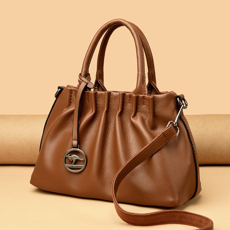 Soft Leather Shoulder Bags for Women Large Capacity Crossbody Bags