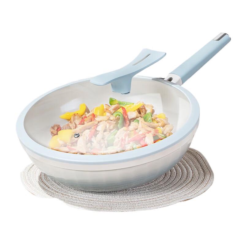 Debo Eiffel Titanium Ceramic Non-stick Wok & Frying Pan