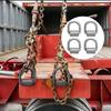 Argolas em D Soldadas Argolas em D de Alta Resistência Acabamento Resistente à Ferrugem