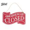 Door Nameplate Vintage Open Closed Sign with Lanyard
