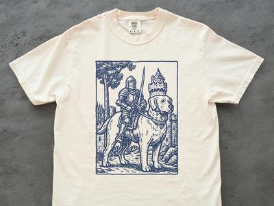 Knight Labrador Rider Vintage T-shirt, Retro 90s Graphic Tee Dark Art Medieval Funny Dog Meme Shirt, Lab Mom Dad, Grimdark Gift