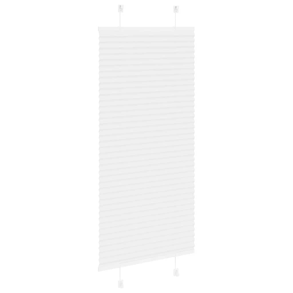 Roleta Plisowana Biała 55X100 Cm Szerokość Tkaniny 54,4Cm