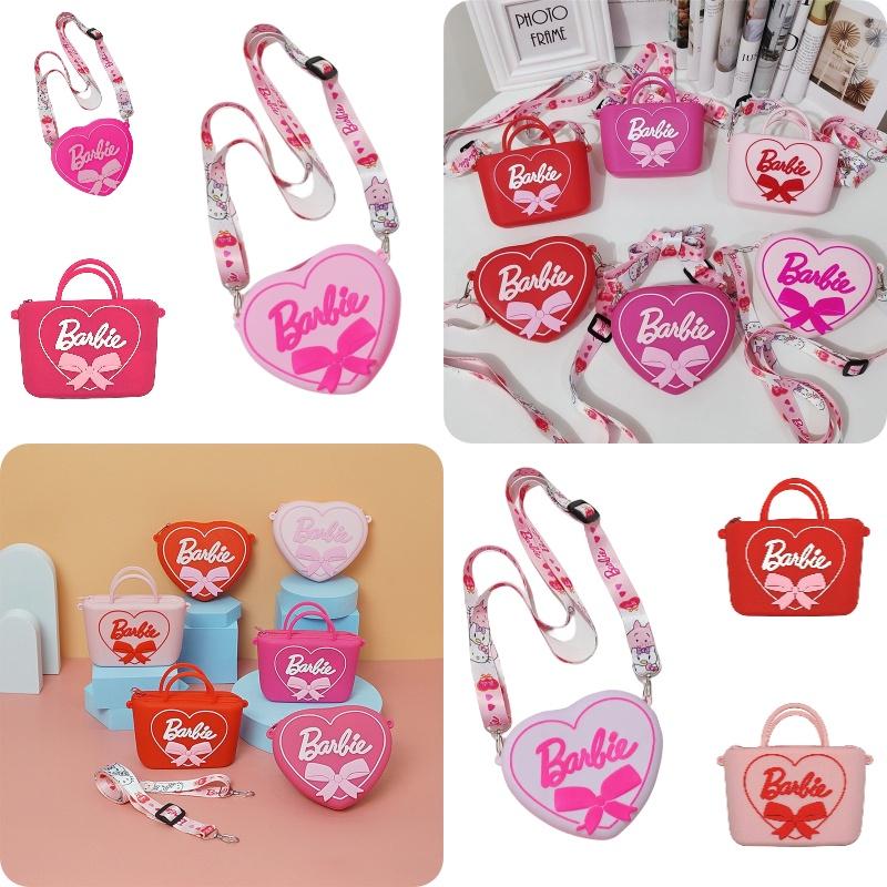 2023 New Arrival Barbie Silicone Shoulder Bag For Kids Cartoon Design Wholesale
