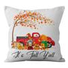 Home Thanksgiving Throw Pillow Cover Ultra Short Pile Pumpkin Gnome Cushion Cover