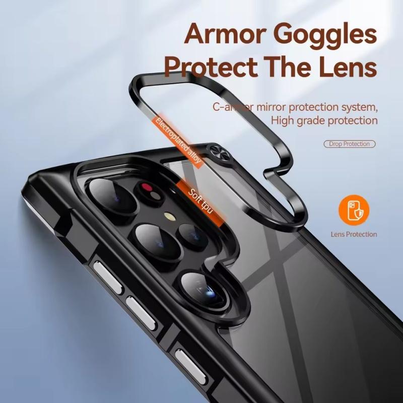 Rugged Heavy Duty Bumper Case For Samsung S25 S24 S23 S22 S21 Plus Ultra 5G Hybrid Shockproof Armor Clear Cover