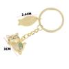 1Pc Couple Gift Japan Lucky Cat Keychain Kawaii Trinkets Alloy Accessory Car Bag Pendant Key Chain Pray Golden Keyfob