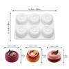 Silicone 6-Cavity Baking Molds Cake Utensils Easy-to-clean Cake Mold Baking Tool