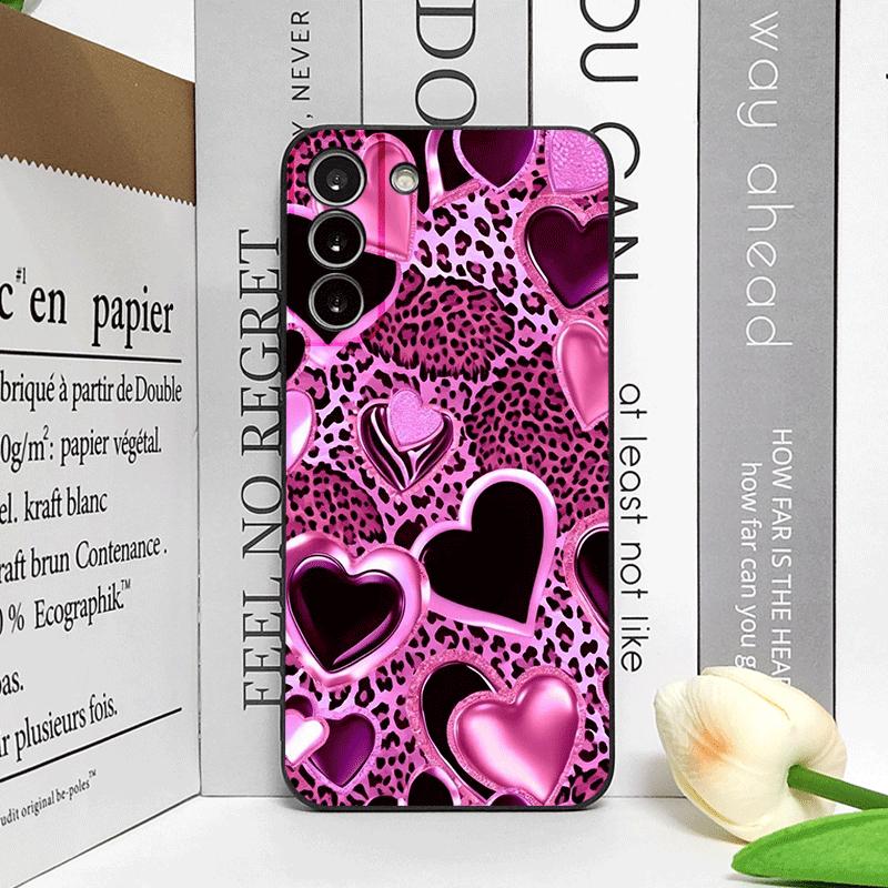 Leopard Print Heart-shaped Love Couple Pattern Phone Case for Motorola Moto Edge 50 Fusion 40 30Neo G24 E14 G75 G85 G54 5G Cover
