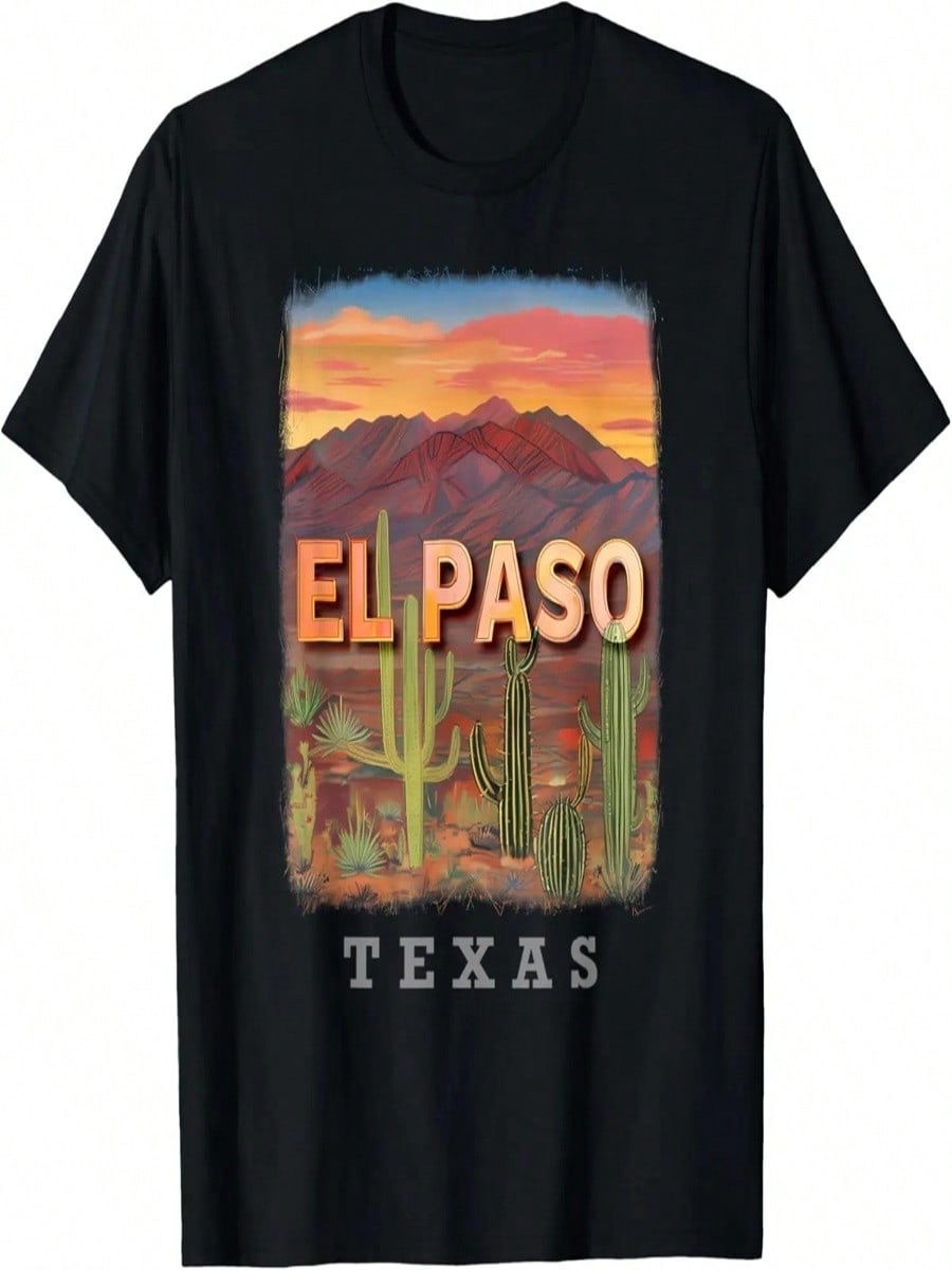Футболка El Paso Texas TX Desert Oasis SD583 S разноцветный
