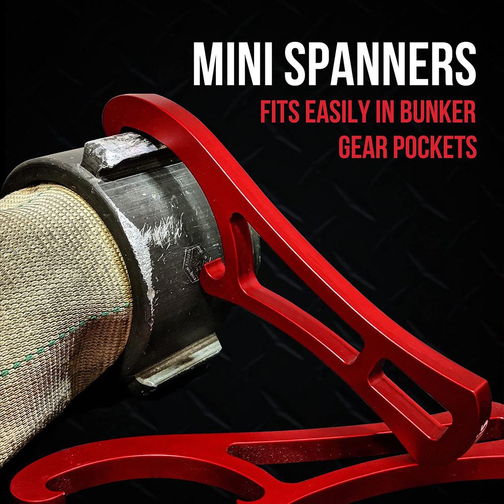 2piece Firefighting Mini Spanners Adjustable Wrench Portable Lightweight Portable Spanner Wrench