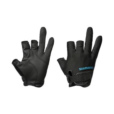 SHIMANO 01 Guanti Basic M, taglio a 3 pezzi, GL-008Y, Nero,