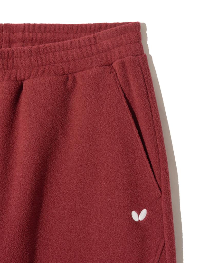 Beoteopeullaiseupocheuweeo Active Fleece Pants Burgundy