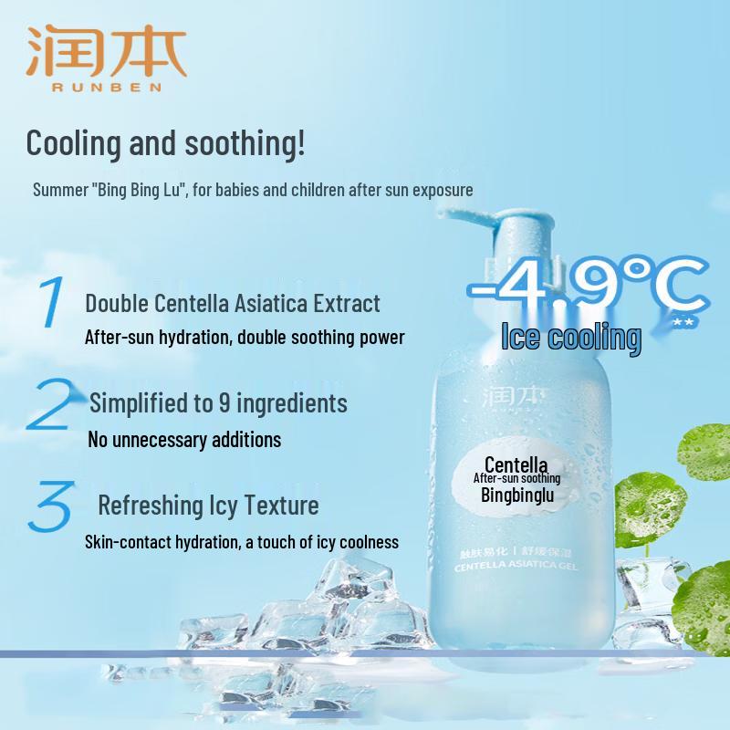 RUNBEN Kids Centella Asiatica Soothing Body & Face Lotion