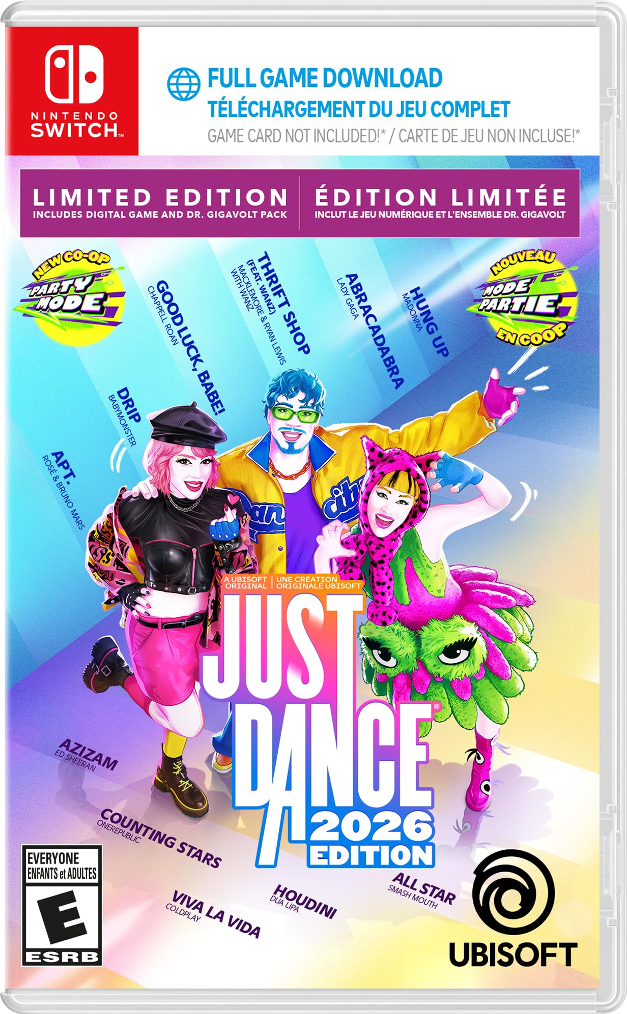 

Just Dance 2026 LE Двуязычный Северный Switch (Код в коробке) (Импорт Америка) – красный