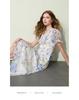 2026 Summer French Floral Mid-Length Blue Skirt - Romantic & Fashionable