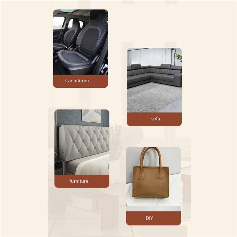 Silná samolepicí vinylová fólie z umělé kůže - 0,6 mm silná pro opravu pohovky, obnovu nábytku, renovaci skříněk a stolových desek