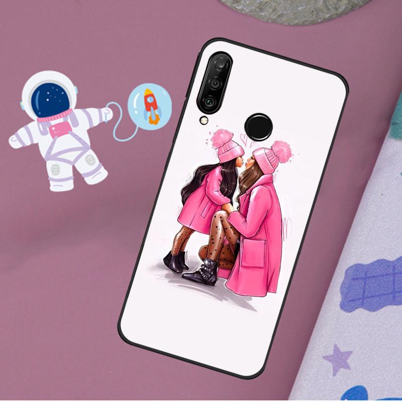 Baby Mom Daughter Girl Son Dad For Huawei Nova 10 9 SE 11 Pro Y60 Y70 Y90 Y61 Y91 Y72 Y73 12i 11i 8i P20 P30 P40 Lite Case