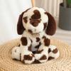 Spotted Dalmatian Plush Toy 25cm Super Soft Stuffed Dog Huggable Sitting Pose Cuddly Dog Plushie Gift for Girls Boys