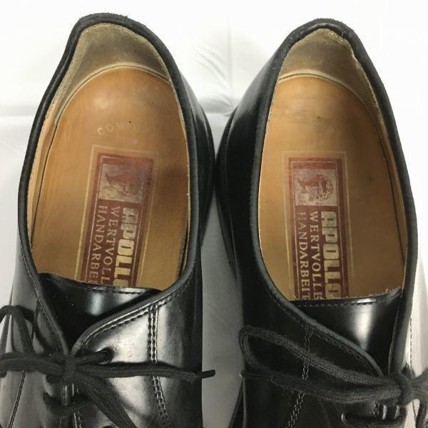 70s-80s Vintage Heinrich Dinkelacker Apollo Plain Toe Size 8F 26.5 Black(USED)