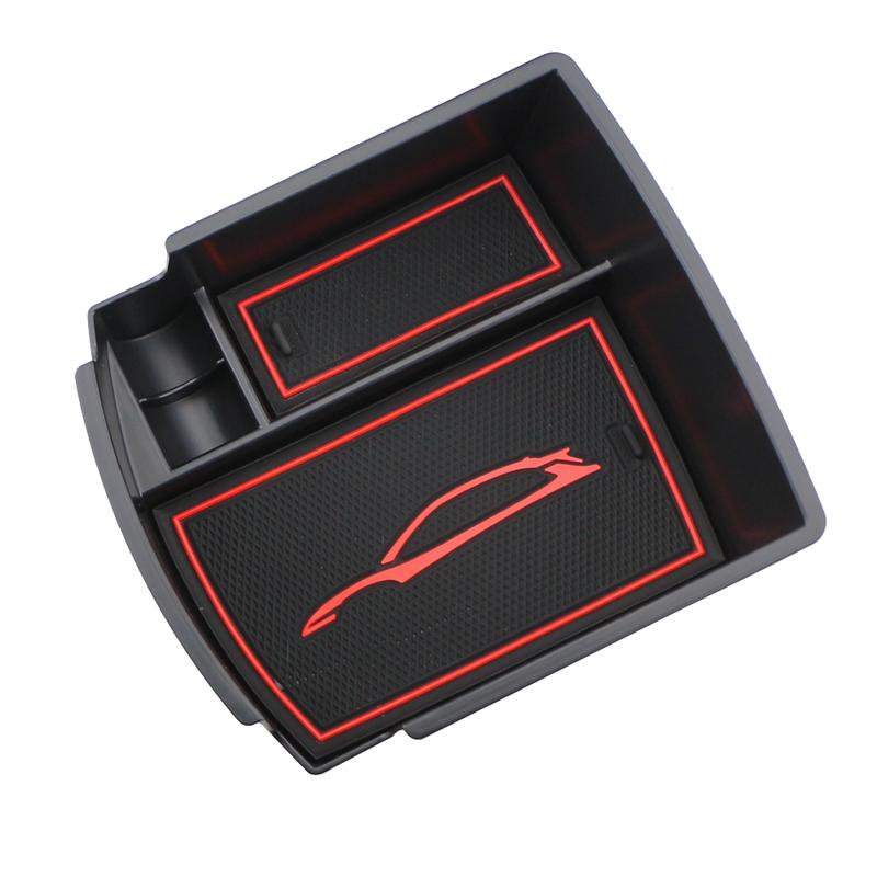 For Hyundai Kona Encino 2017- ABS Car Center Console Armrest Storage Box Rest Stowing Trays Container Organizer Accessories