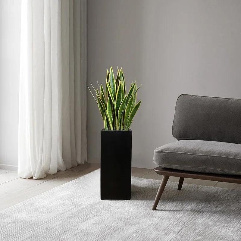 1 Adet Sansevieria Bahçe Yaprakları Ofis Yapay Kaplan Piran Ev Tropikal Mağaza Dekoru Sahte Bitkiler Gerçek Dokunuş Plastik