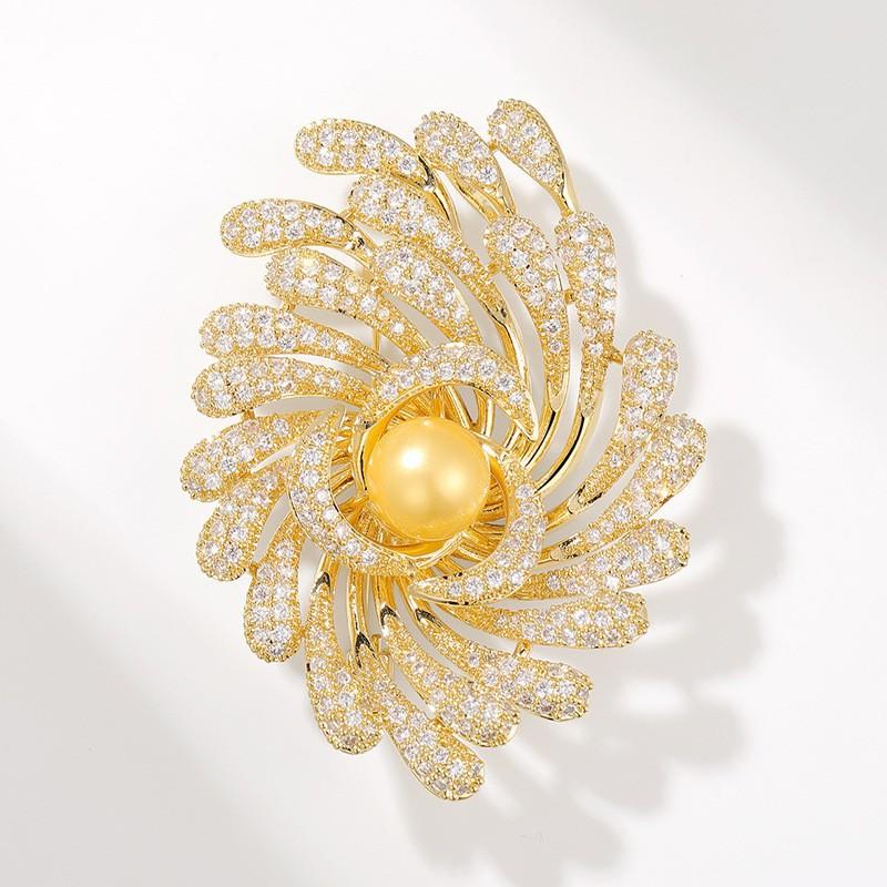 Luxury Fireworks Brooch for Men and Women
