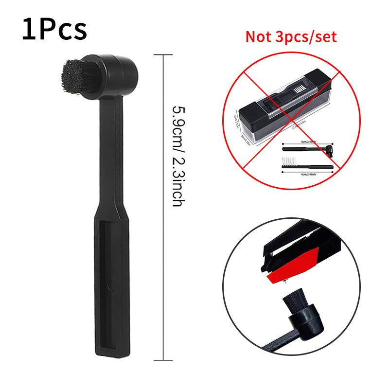 3-in-1 Anti-static Vinyl Record Brush Cleaner Dust Remover Velvet Brush for Phonograph Turntable LP Records Player Cleaning Kit