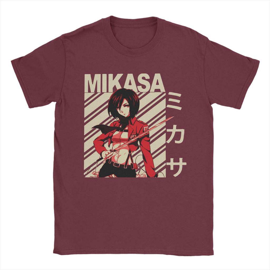 Attack On Titan T-Shirts for Men AOT Shingeki No Kyojin Anime  Pure Cotton Tees Crewneck Short Sleeve T Shirts Gift Idea Clothes
